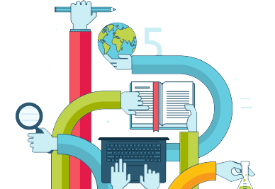 Many hands sharing open access content 